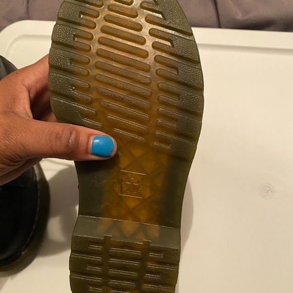 JUNIOR 1460 SOFTY T LEATHER LACE UP BOOTS Size 3 - Picture 11 of 12